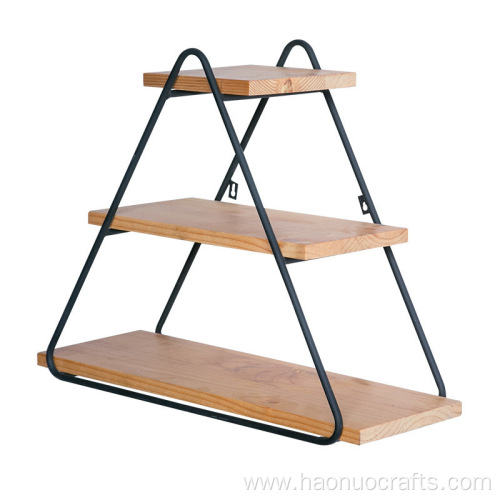 wrought iron triangular creative hanging decorative rack